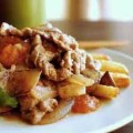 Picadillo over French Fries